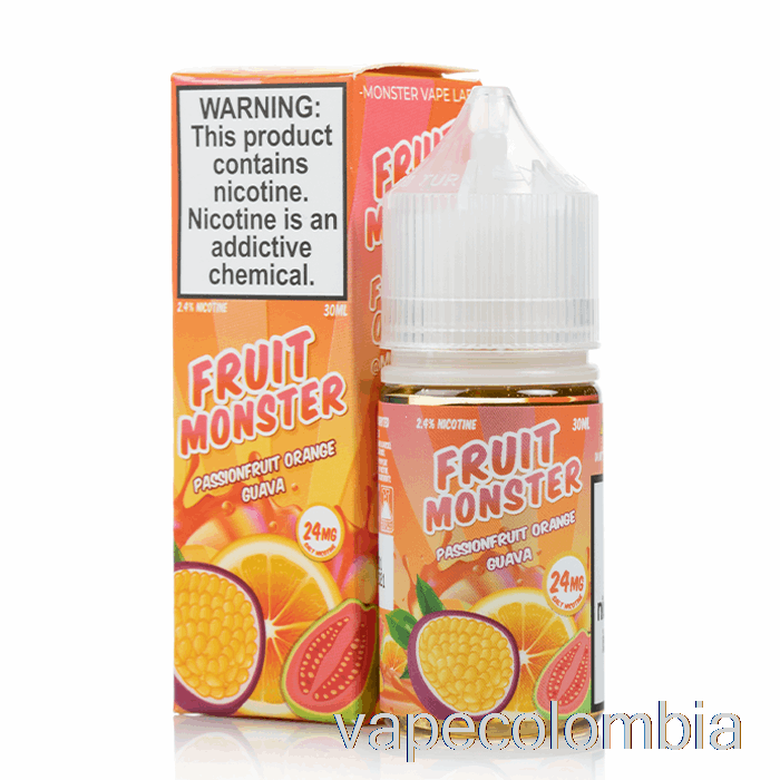 Vape Recargable Maracuyá Naranja Guayaba - Sales De Monstruo De Fruta - 30ml 24mg